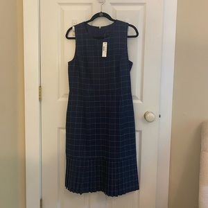 J.Crew wool windowpane dress NWT